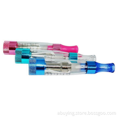 Electronic cigarette eGo atomizers, CE4, clear, colorful, with crystal tip